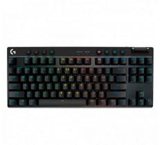 Teclado Gamer Mecanico Logitech G PRO X TKL RGB Lightsync Sem Fio Preto