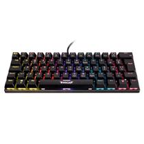 Teclado Gamer Mecânico Mini Layout Switch Marrom USB Led Rainbow Target