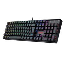 Teclado Gamer Mecanico Mitra RGB ABNT2 Switch Azul Preto