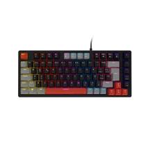 Teclado Gamer Mecânico PCYES Kirin 75%, Switch Azul, Led Rainbow, ABNT2, Preto - PTKR75BL