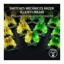 Teclado Gamer Mecânico Razer BlackWidow V4, RGB Chroma, Switches Green, Layout US - RZ03-04690200