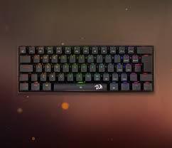 Teclado Gamer Mecanico Redragon Dragonborn RGB Preto / Azul