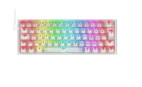 Teclado Gamer Mecânico Redragon Fizz Clear, RGB, USB, Switch Crystal, ABNT2, 60%, Crystal