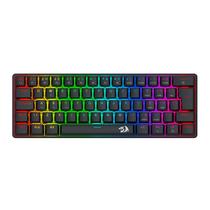 Teclado Gamer Mecânico Redragon Jax Rainbow ABNT2 Switch Brown Preto