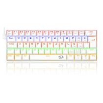 Teclado Gamer Mecânico Redragon Lakshmi Lunar White, Rainbow, Switch Blue, ABNT2, K606W-R Teclado Gamer Mecânico Redragon Lakshmi Lunar White, Rainbow, Switch Blue, ABNT2, K606W-R
