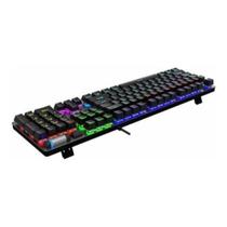 Teclado gamer mecânico rgb F3019 aula
