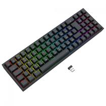 Teclado Gamer Mecânico Sem Fio Redragon Pollux Pro, RGB, ABNT2, Preto, K628RGB-PRO (PT-BROWN)
