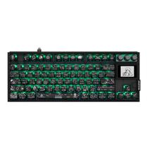 Teclado gamer mecanico skyloong gk87 pro crazy scientist, switch ktt silver, 3 modos, rgb, hot swap, 4000mah