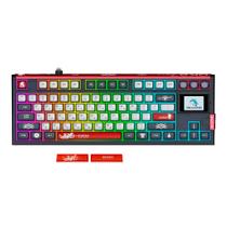 Teclado gamer mecanico skyloong gk87 pro sparta, switch ktt brown, 3 modos, rgb, hot swap, 4000mah