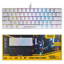 Teclado gamer mecânico spectra fury white kbw8rgb Teclado gamer mecânico spectra fury white kbw8rgb