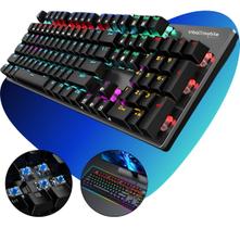 Teclado Gamer Mecanico Switch Blue Led Rainbow Anti Ghost