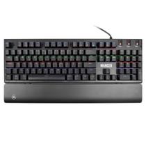 Teclado Gamer Mecânico Switch Vermelho USB Mancer Tharix Preto ABNT2 Plug And Play LED RGB Rainbow