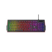 Teclado Gamer Membrana Rgb Havit KB866L Usb Preto