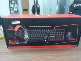 Teclado gamer +mouse +mouse pad+ fone gamer+ mouse bungee - Kross
