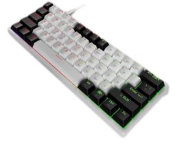 Teclado gamer mucai mk61 60% switch red hot swappable rgb