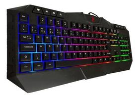 Teclado Gamer Multi-função Led Rgb Gt-t5 Lehmox Confortavel Teclado Gamer Multi-função Led Rgb Gt-t5 Lehmox Confortavel