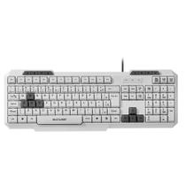 Teclado Gamer Multimidia Multilaser Slim, Teclas Gamer Destacadas, ABNT2, Branco - TC267