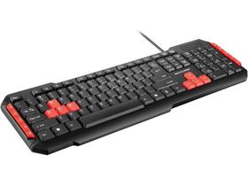 Teclado Gamer Multimídia Red Keys - Multilaser