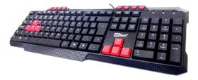 Teclado Gamer Multimídia Usb 3.0 Abnt 2 Teclas Atalhos Tech Cor De Teclado Preto Idioma Português Brasil