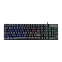 Teclado gamer neologic infinite play black semi mecânico abnt2 rainbow preto - ifnt-blk