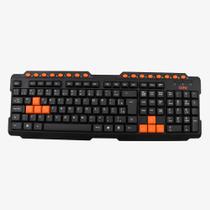 Teclado gamer oex tc 200 qwerty multimidia usb abnt2