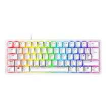 Teclado Gamer Óptico Razer Huntsman Mini, RGB, Switch Clicky Roxo, Formato 60%, Cabo USB-C Destacável, US, Alumínio Mercury Branco - RZ03-03390300 Teclado Gamer Óptico Razer Huntsman Mini, RGB, Switch Clicky Roxo, Formato 60%, Cabo USB-C Destacável, US, Alumínio Mercury Branco - RZ03-03390300