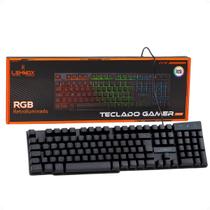 Teclado Gamer Para Computador Notebook Led Rgb Usb Abnt2