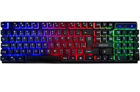 Teclado Gamer Play On Led Semi Mecânico Letron 74359 Teclado Gamer Play On Led Semi Mecanico Letron 74359