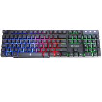 Teclado Gamer Profissinal Semi Mecanico RGB Led Usb Hawker EG206 Evolut