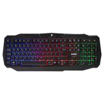 Teclado Gamer Ranger Evolut, LED Rainbow, US, Preto - EG207