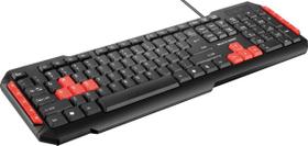 Teclado Gamer Red Keys Usb Multimídia Tc160