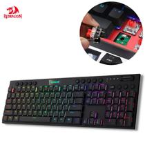 Teclado Gamer Reddragon Horus K618 Mecânico RGB Linear Jogos