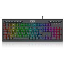 Teclado Gamer Redragon Aditya - ABNT2 - Iluminação RGB - Full Size - Preto - K513-RGB PT