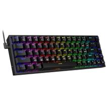 Teclado Gamer Redragon Castor K631-rgb Switch Red Layout 65% Idioma:aCor de teclado:Preto Teclado Gamer Redragon Castor K631-rgb Switch Red Layout 65% Idioma:aCor de teclado:Preto