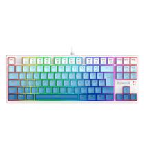 Teclado Gamer Redragon Daksa, RGB, Switch Brown, Branco e Azul - K576GB-RGB (PT-BROWN)