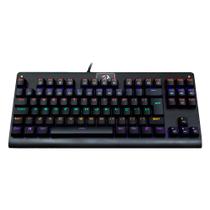 Teclado Gamer Redragon Dark Avenger Preto Rainbow Mecânico Switch RED - K568R (PT) RED - 6110