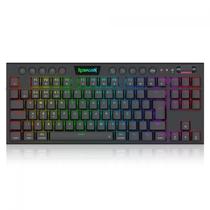 Teclado Gamer Redragon Horus Pro, Mecânico RGB ABNT2 Wirelles Bluetooth Switch Brown Preto