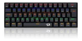 Teclado Gamer Redragon Lakshmi Rainbow Rgb Switch Red K606-R