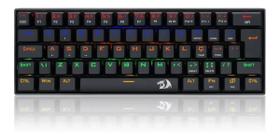 Teclado Gamer Redragon Lakshmi Rainbow Rgb Switch Red K606-R