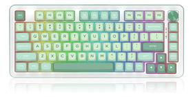 Teclado Gamer Redragon Pro Cyrus K681CGC Layout 75% Sem Fio cor:verde