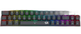 Teclado Gamer Redragon Ryze Pro Rgb - Preto - Switch Marrom Teclado Gamer Redragon Ryze Pro Rgb - Preto - Switch Marrom