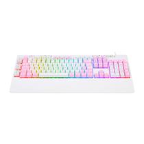 Teclado Gamer Redragon Shiva, RGB Branco e Rosa, ABNT2, Branco - K512PW-RGB