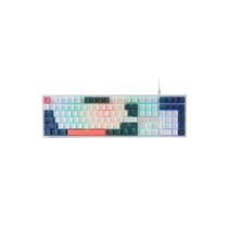 Teclado Gamer Redragon Trundle K668Wbo - Switch Vermelho. Branco e Preto