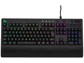 Teclado Gamer RGB Logitech G213 Prodigy - USB ABNT2 Preto
