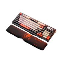 Teclado Gamer RGB Silencioso Retroiluminado 98 Teclas Ergonômico Compacto Com Fio Para PC Escritório
