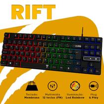 Teclado gamer rift 80% - membrana - clanm Teclado gamer rift 80% - membrana - clanm