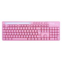 Teclado Gamer Rosa Usb Smart Suport Escritório Home Office Teclado Gamer Rosa Usb Smart Suport Escritório Home Office