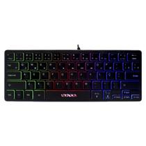 Teclado Gamer Satellite AK-871 RGB / Portugues - Preto