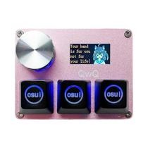 Teclado Gamer SayoDevice OSU O3C Com Gatilho Rápido, Switches Magnéticos Hall E Tela Com Knob