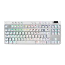 Teclado Gamer Sem Fio Logitech G Pro X com design TKL, Layout US, RGB LIGHTSYNC e Switch Exclusivo GX Brown Tactile, Branco - 920-012143